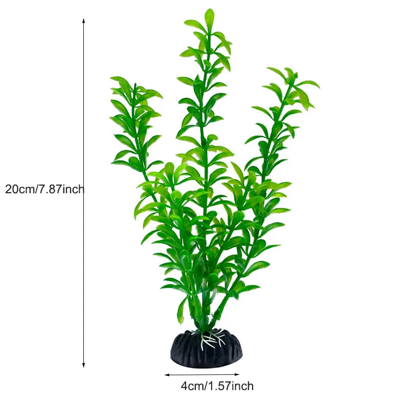 Artificial Aquarium Plants Plastic Underwater Fish Tank Realistic Decorations