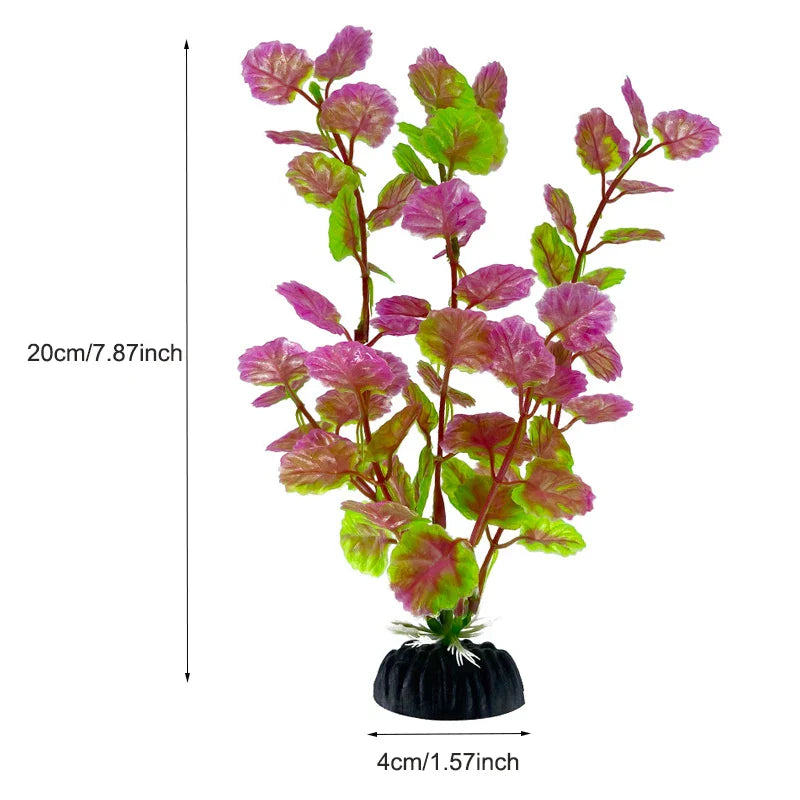 Artificial Aquarium Plants Plastic Underwater Fish Tank Realistic Decorations