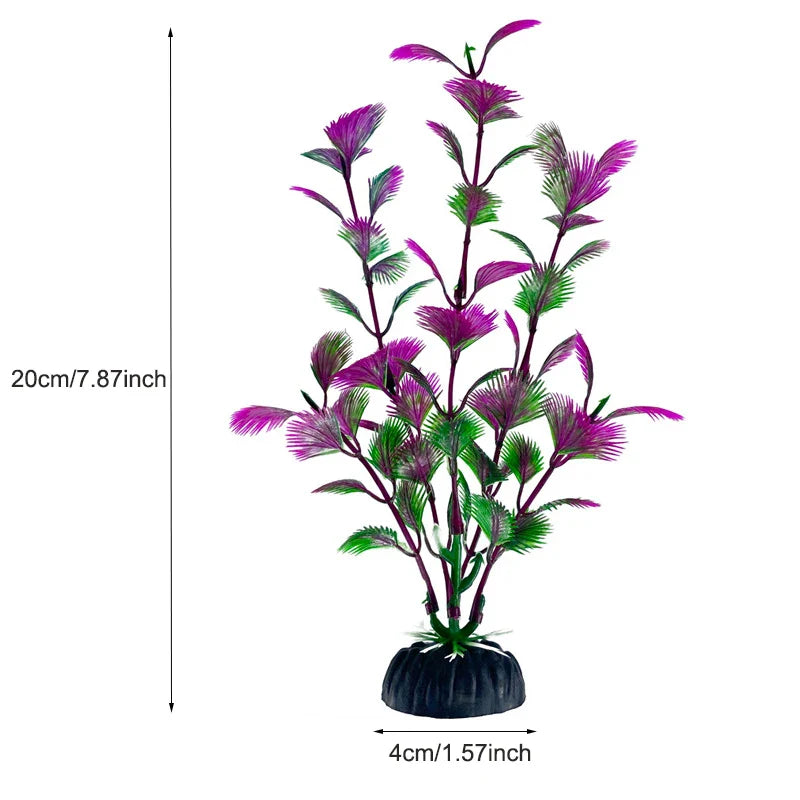 Artificial Aquarium Plants Plastic Underwater Fish Tank Realistic Decorations