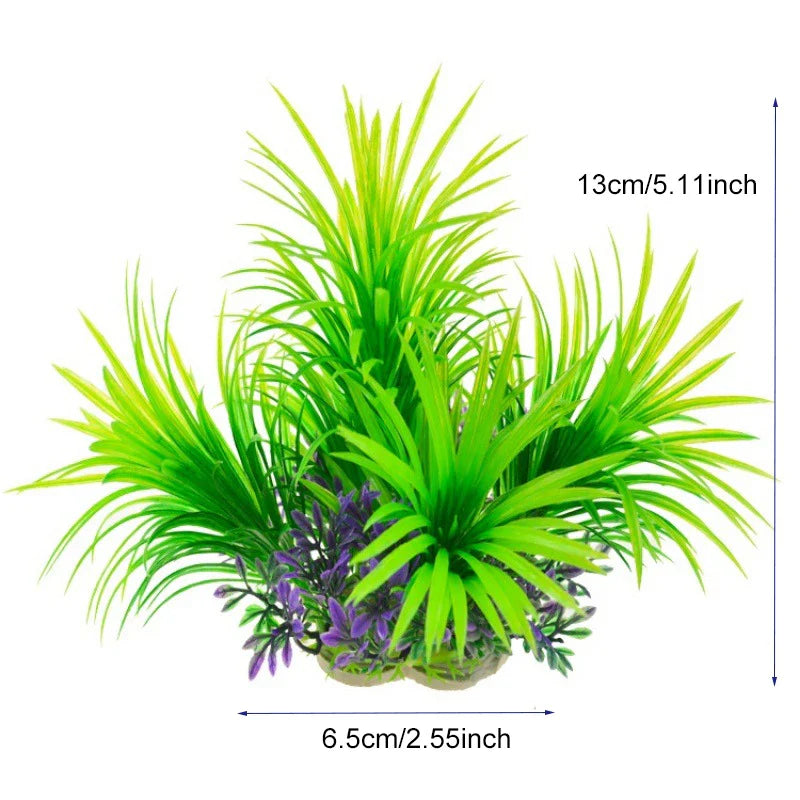 Artificial Aquarium Plants Plastic Underwater Fish Tank Realistic Decorations
