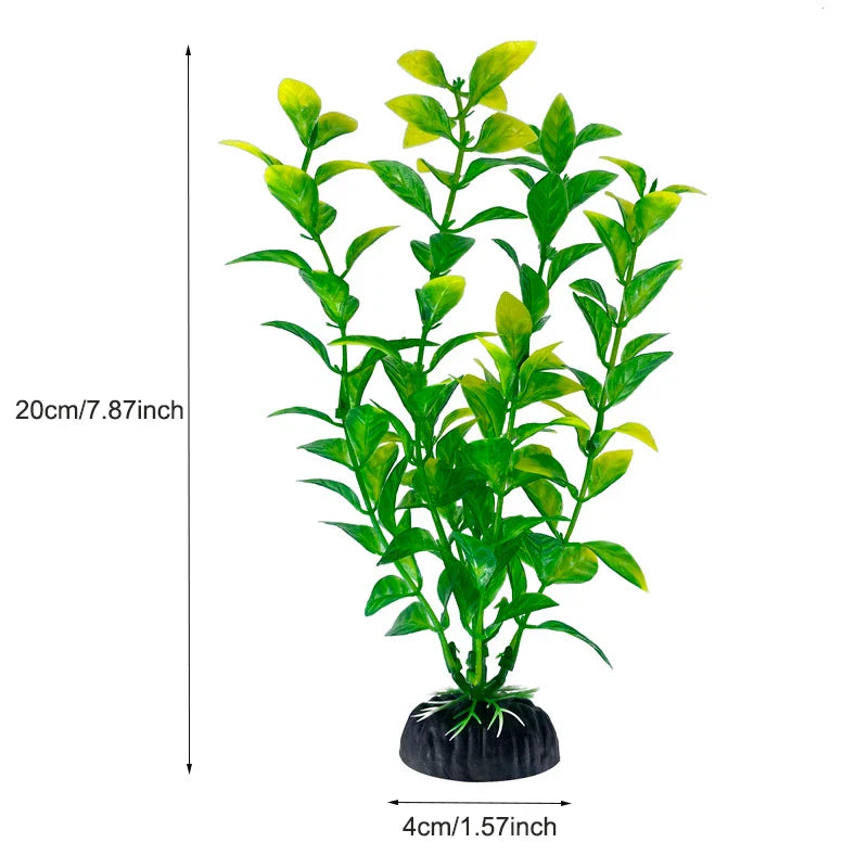 Artificial Aquarium Plants Plastic Underwater Fish Tank Realistic Decorations