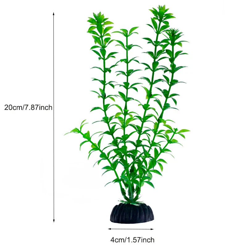Artificial Aquarium Plants Plastic Underwater Fish Tank Realistic Decorations