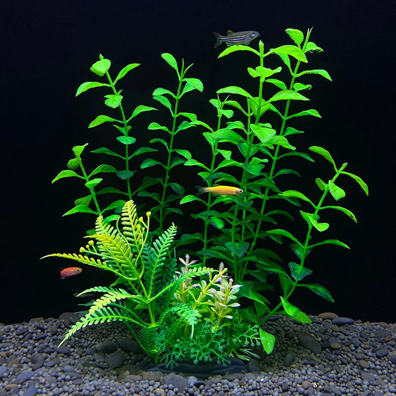 Artificial Aquarium Plants Plastic Underwater Fish Tank Realistic Decorations