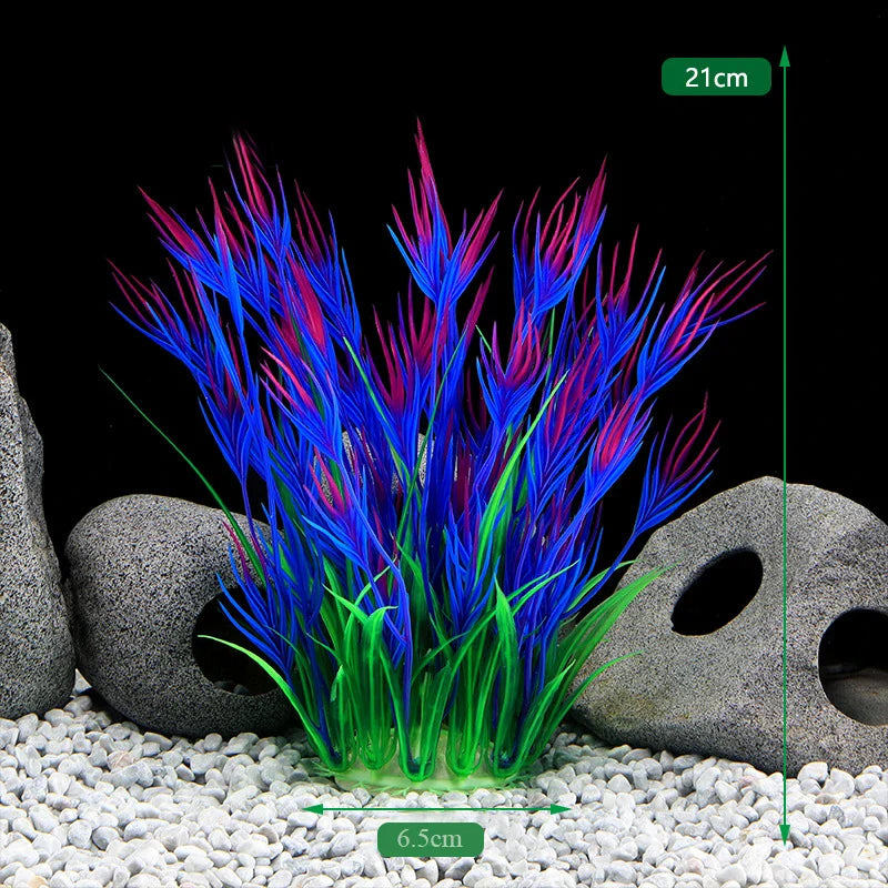 Artificial Aquarium Plants Plastic Underwater Fish Tank Realistic Decorations