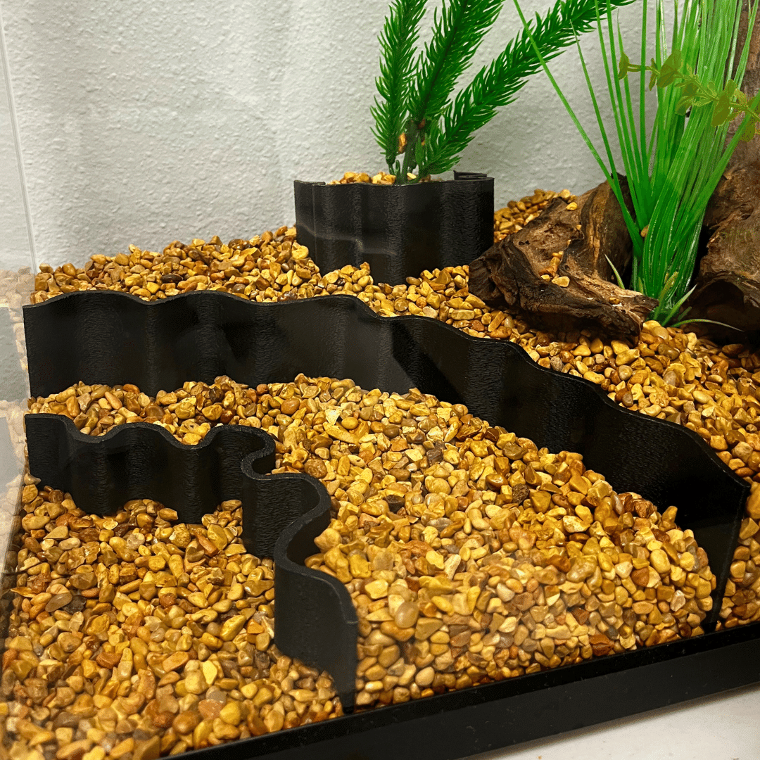 Aquarium Terrarium Substrate Cliff Combo Pack Layered Depth Scaping
