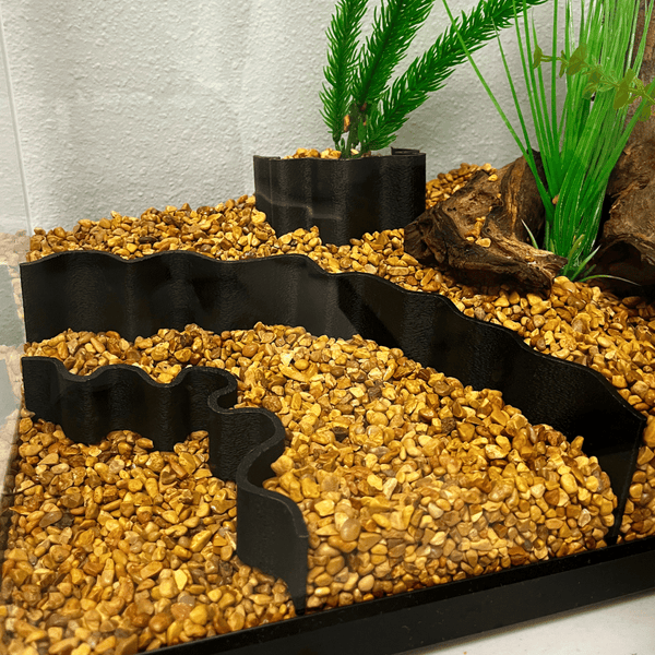 Aquarium Terrarium Substrate Cliff Combo Pack Layered Depth Scaping