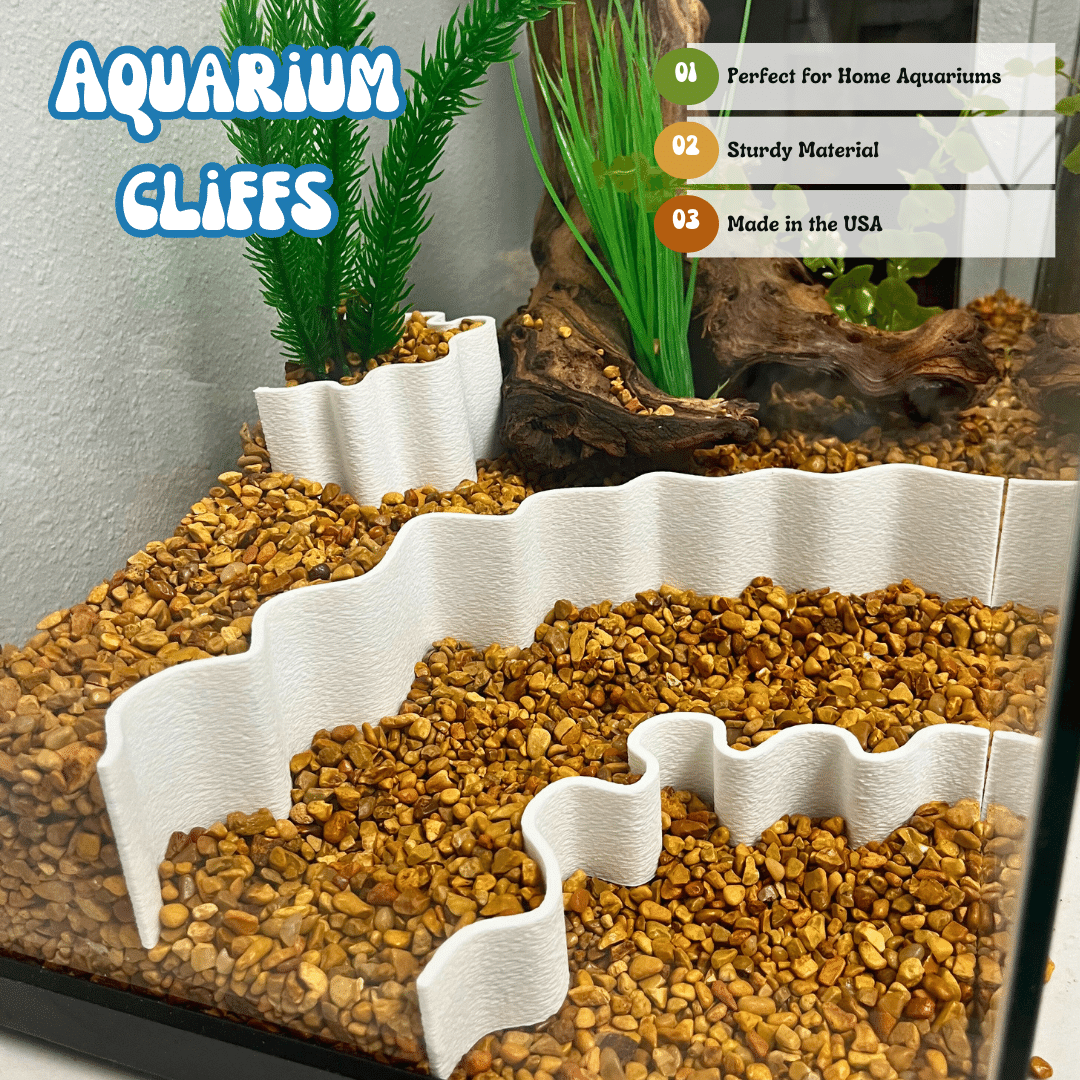 Aquarium Terrarium Substrate Cliff Combo Pack Layered Depth Scaping