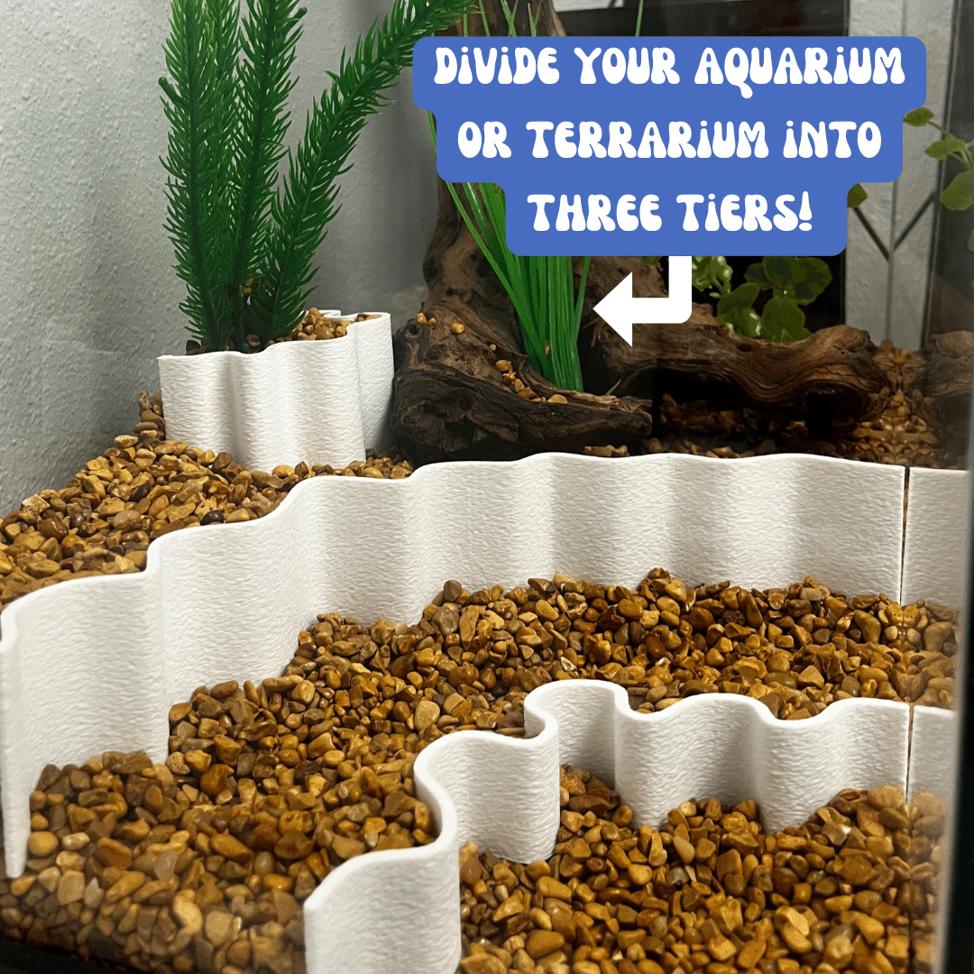 Aquarium Terrarium Substrate Cliff Combo Pack Layered Depth Scaping