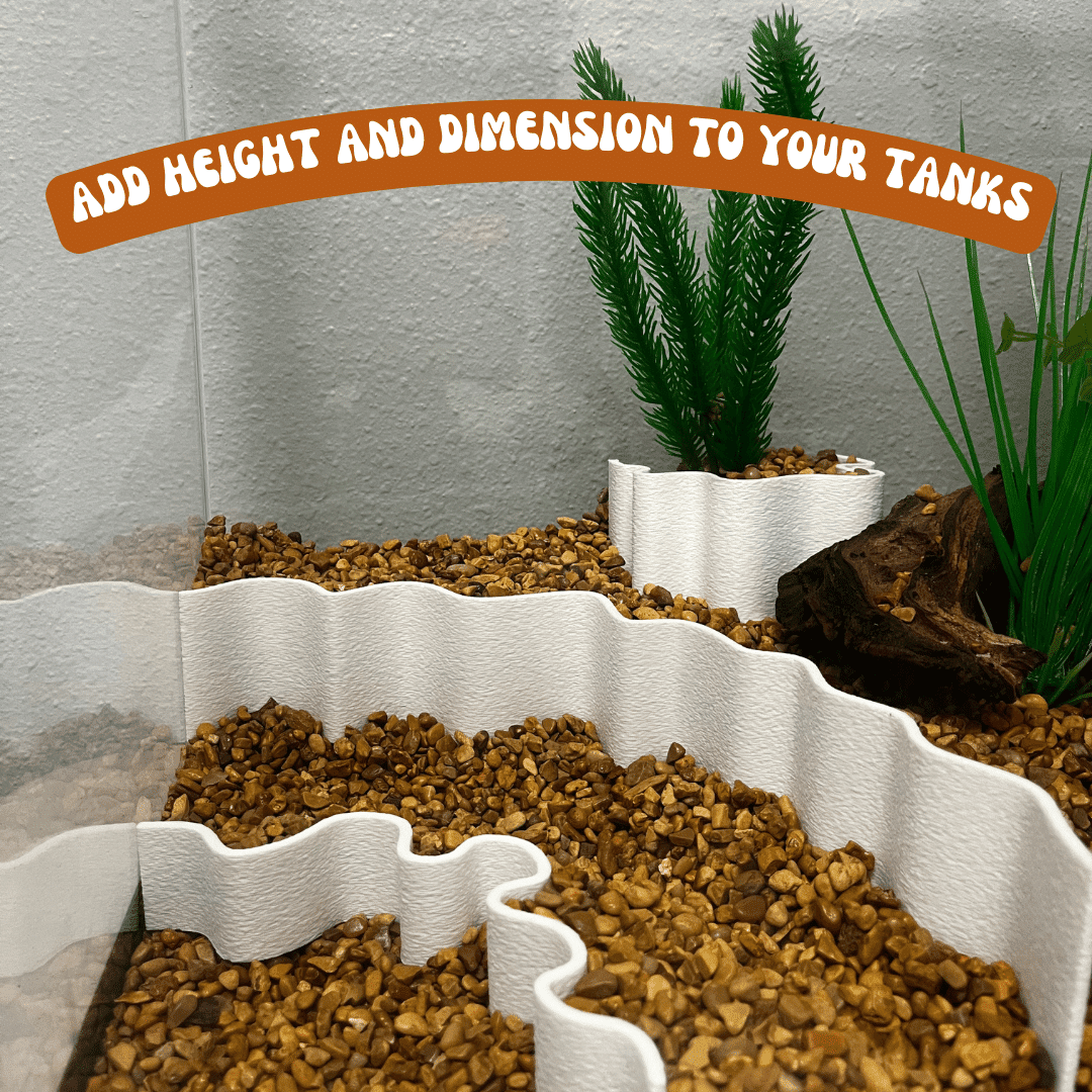 Aquarium Terrarium Substrate Cliff Combo Pack Layered Depth Scaping
