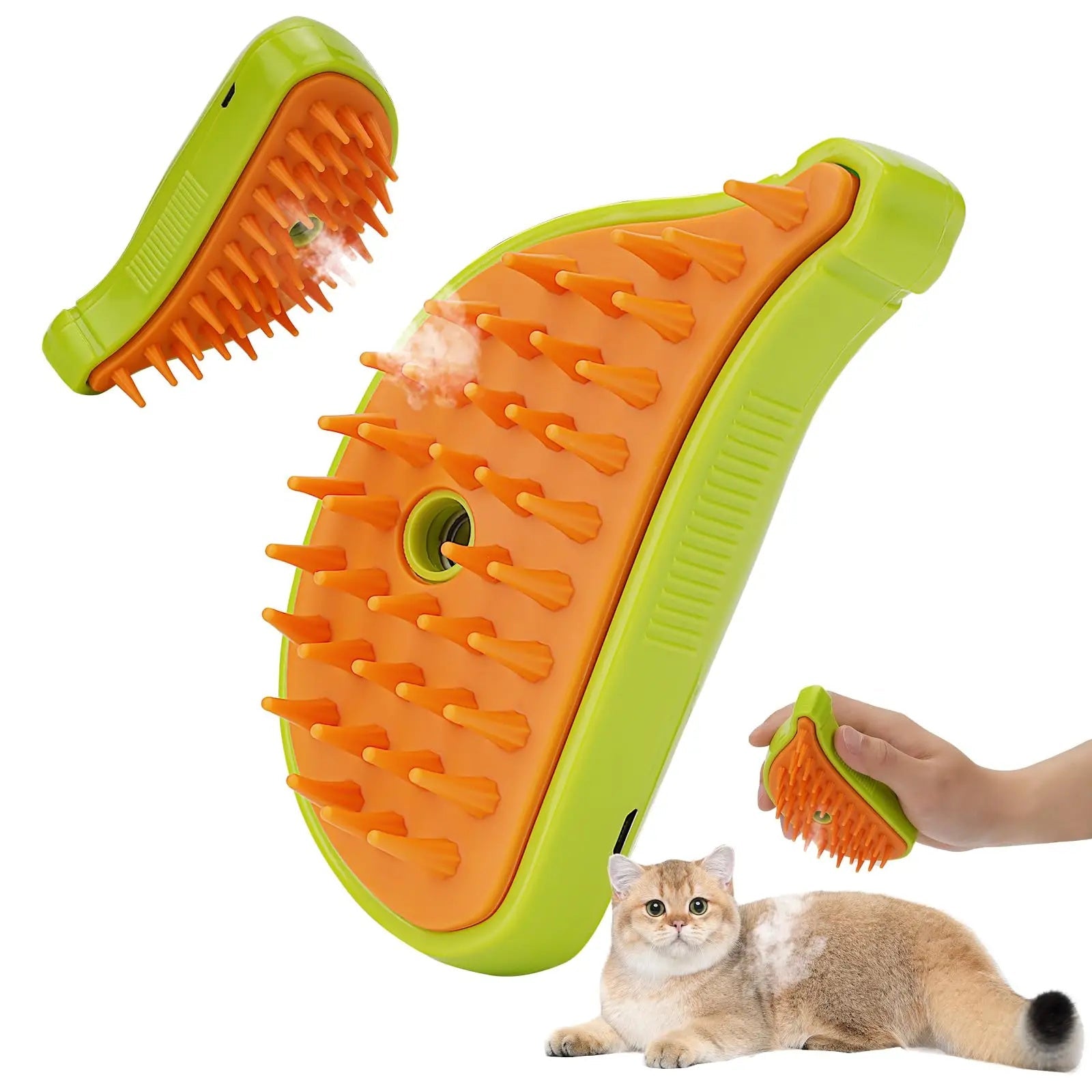 3 In 1 Pet Steam Brush Cat Dog Grooming Spray Comb