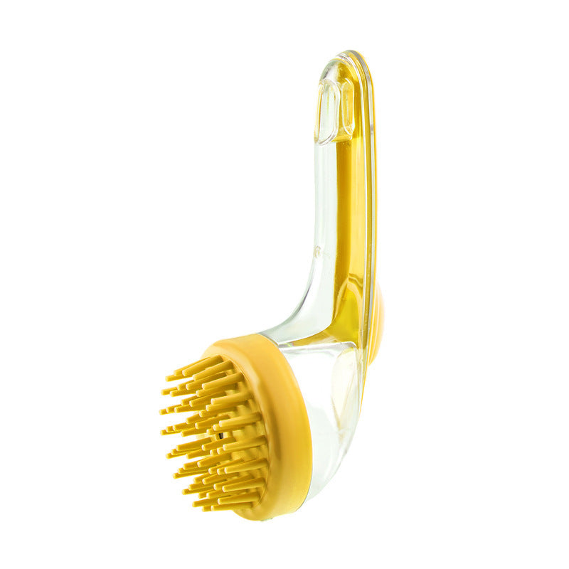 Long Handle Pet Bath Brush Dog Cat Grooming Shower Comb